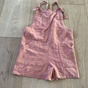Art class romper girls dusty rose color 10/12